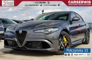 Alfa Romeo Giulia Quadrifoglio 2.9 V6 Bi-Turbo 510KM AT8 | Szary | 2022 | Czerwone pasy