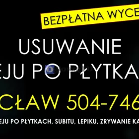 Usuwanie subitu i  kleju po płytkach