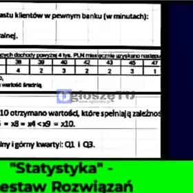 Statystyka - Zestaw 5 Rozwiązań Excel