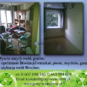 Wywóz wersalek, meblościanek, starych mebli Wrocław