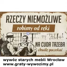 opróżnianie mieszkań, piwnic Wrocław, wywóz mebli