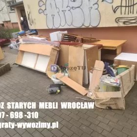 odbiór, wywóz, utylizacja starych mebli Wrocław