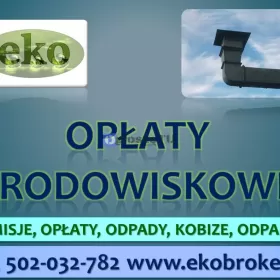 Obliczenie opłaty środowiskowej, cena, t.502032782