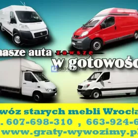 wywóz starych mebli, gabarytów Wrocław,utylizacja