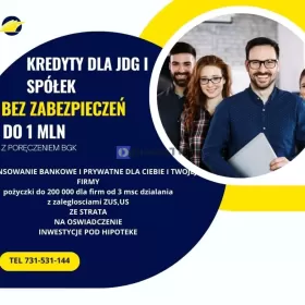 SZYBKIE KREDYTY DLA FIRM,SPÓŁEK I OSÓB 