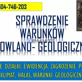 Sprawdzenie warunków geologicznych i budowlanych