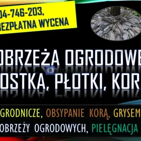 Montaż obrzeża ogrodowe. Tel. 504-746-203 bordery