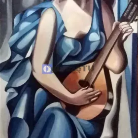 Tamara Łempicka- Kobieta z mandoliną Obraz