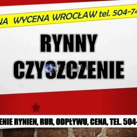 Czyszczenie rynien, cennik, tel. 504-746-203