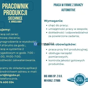 Pracownik produkcji