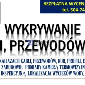 Wykrycie kabli, lokalizacja instalacji