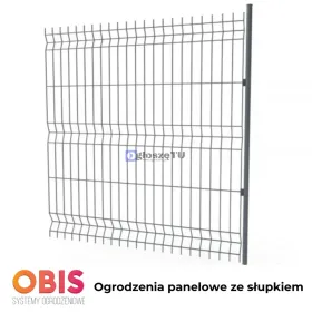 Ogrodzenie panelowe 3D kompletne 1,53 x 2,5 fi4