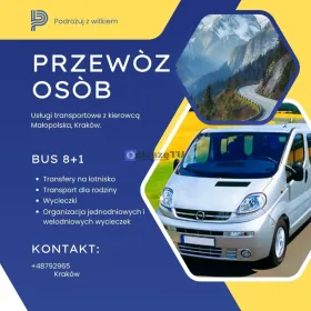 Wynajem busa z kierowcą - Przewóz osób Kraków