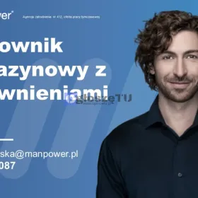 Pracownik magazynowy z uprawnieniami UDT