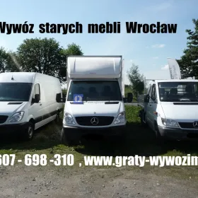 Utylizacja,wywóz starych mebli Wrocław.Opróżnianie