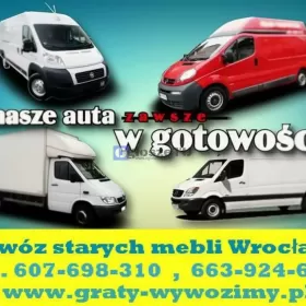 Wywóz starych mebli Wrocław, opróżnianie mieszkań